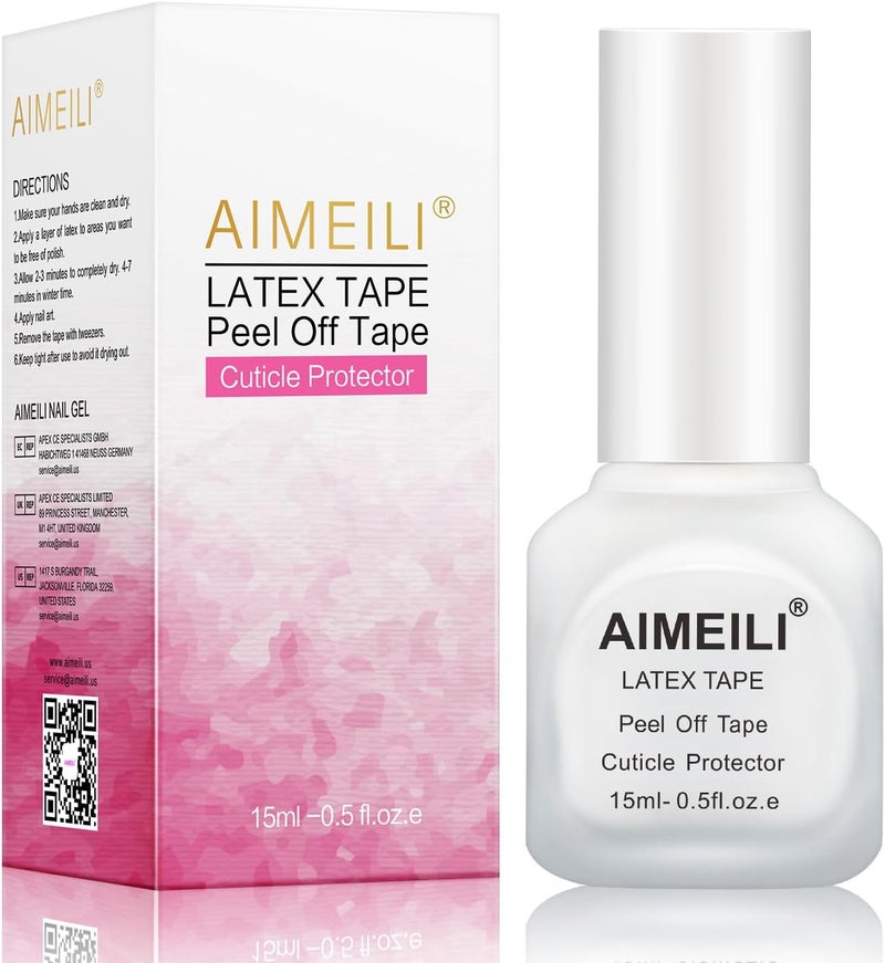 AIMEILI Latex Tape Skin Protector for Nail Art 15 ML - Image 1