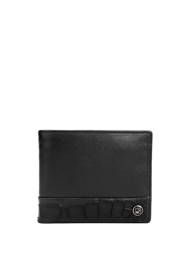 دا ميلانو Genuine Leather Black Mens Wallet