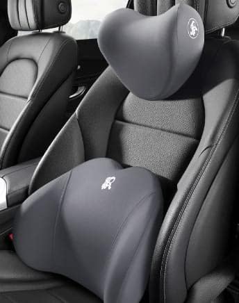 AJARVAR Headrest Back Cushion Car Seat Neck and Back Memory Foam Waist Cushion Car Neck Pillow a Pair of Car Pillows Neck Pillow Car - Image 5