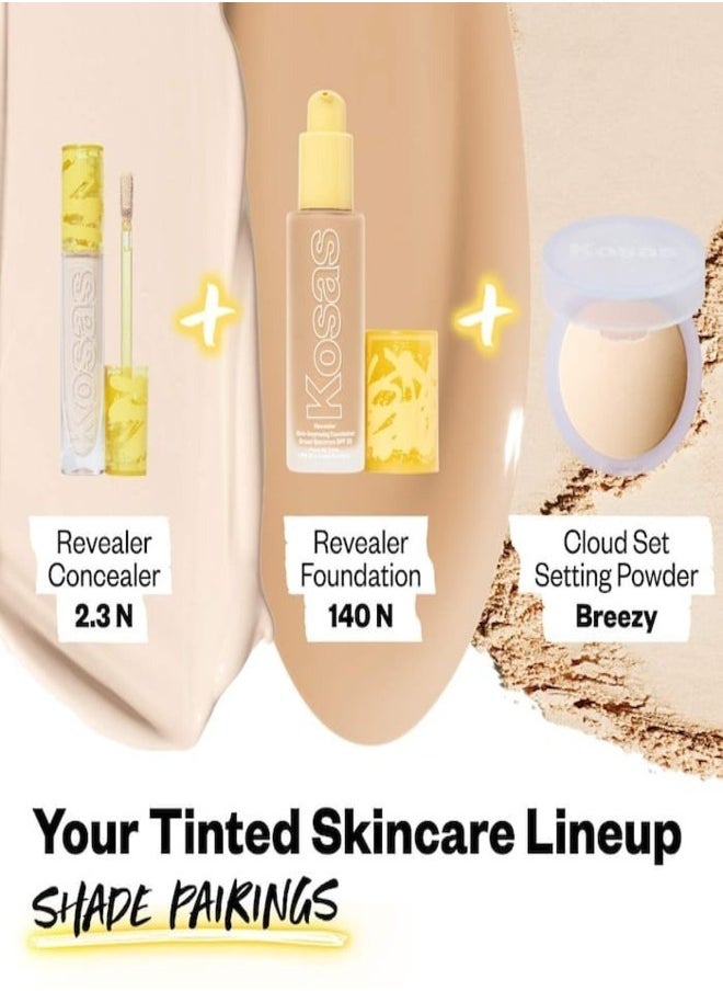 Kosas - Kosas Revealer Super Creamy & Brightening Concealer with Caffeine & Hyaluronic Acid, Shade 2.3 N - Light With Neutral Undertones 5g - Medium to Full Coverage - Image 1