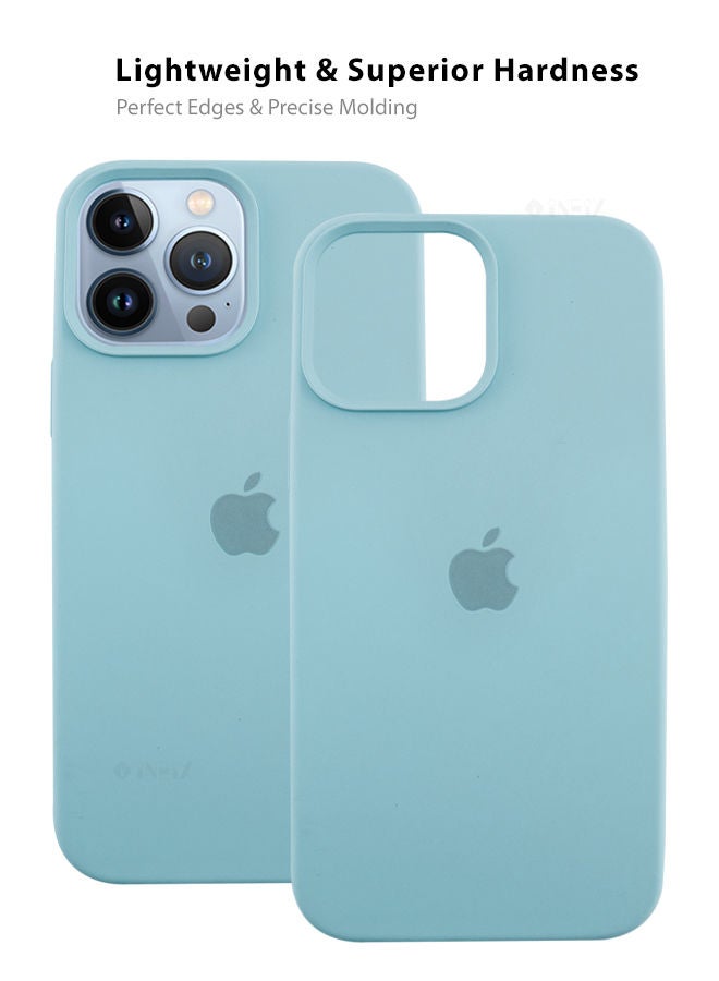 إينيكس غطاء حماية من السيليكون متوافق مع شعار لهاتف أبل آيفون 13 برو نعناعي - Image 5