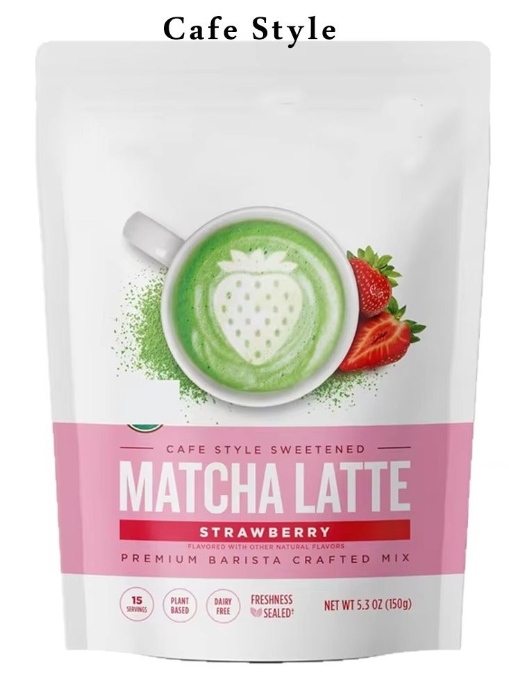 Sweetened Matcha Latte Strawberry 150g