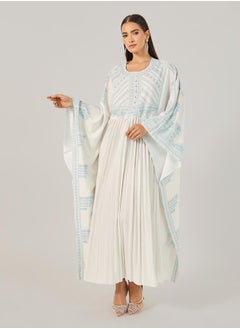 Styli White Maxi Kaftan Dress  - Image 1