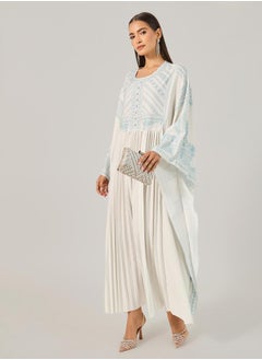 Styli White Maxi Kaftan Dress  - Image 2