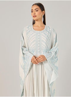 Styli White Maxi Kaftan Dress  - Image 3