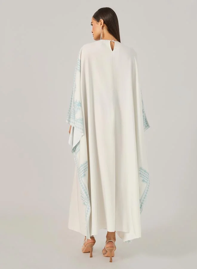 Take Two White Maxi Kaftan Dress