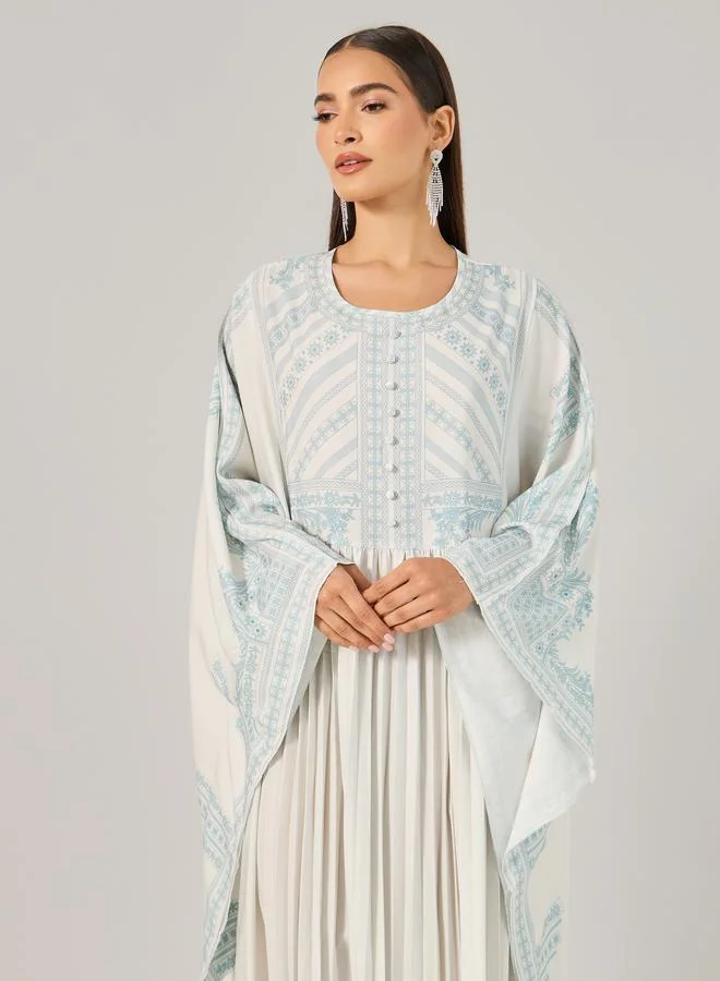 Take Two White Maxi Kaftan Dress