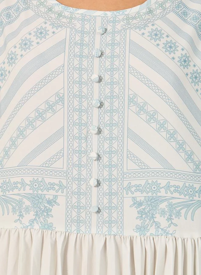 Take Two White Maxi Kaftan Dress