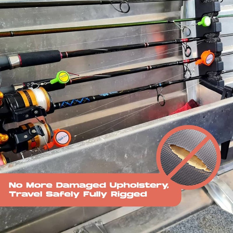 HOOK-EZE 2023 Updated Design Hook Eze Fishing Gear Knot Tying Tool | Pack of 2 | Protect from Fish Hooks | Cool Gadgets | Ice & Fly Tie Fishing Gifts for Beginner Anglers - Green - Image 2