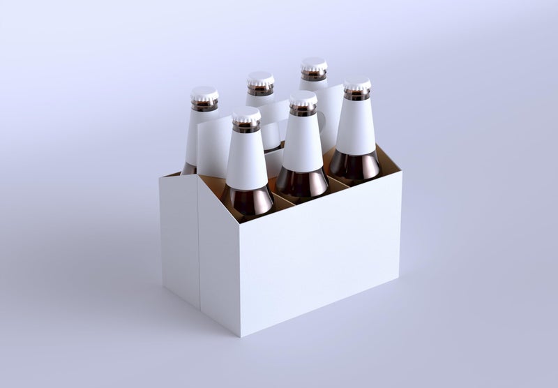 ICE N COLD 6pk Cardboard Carrier (White, 150ct) | Holds 6pk 12oz Bottles | FAST SAME DAY SHIPPING - Image 3