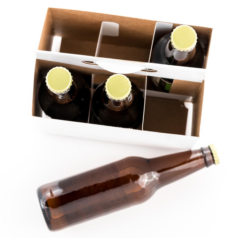 ICE N COLD 6pk Cardboard Carrier (White, 150ct) | Holds 6pk 12oz Bottles | FAST SAME DAY SHIPPING - Image 5