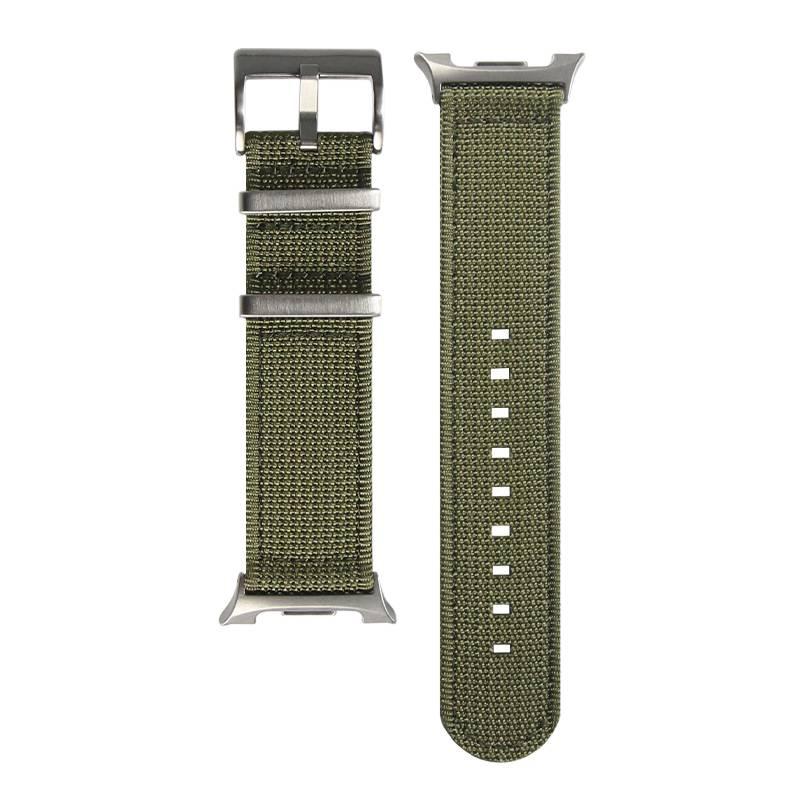 LL Green Nylon Loop Strap Smartwatch Band Compatible with Samsung Galaxy Watch 8 with Adjustable Fit Replacement Strap for Daily Wear - Image 1