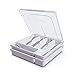 QINOL QINOL Silverware Holder with Lid, Double Layer Utensil Tray with Cover Large Flatware Organizer Plastic Cutlery  - Image 2