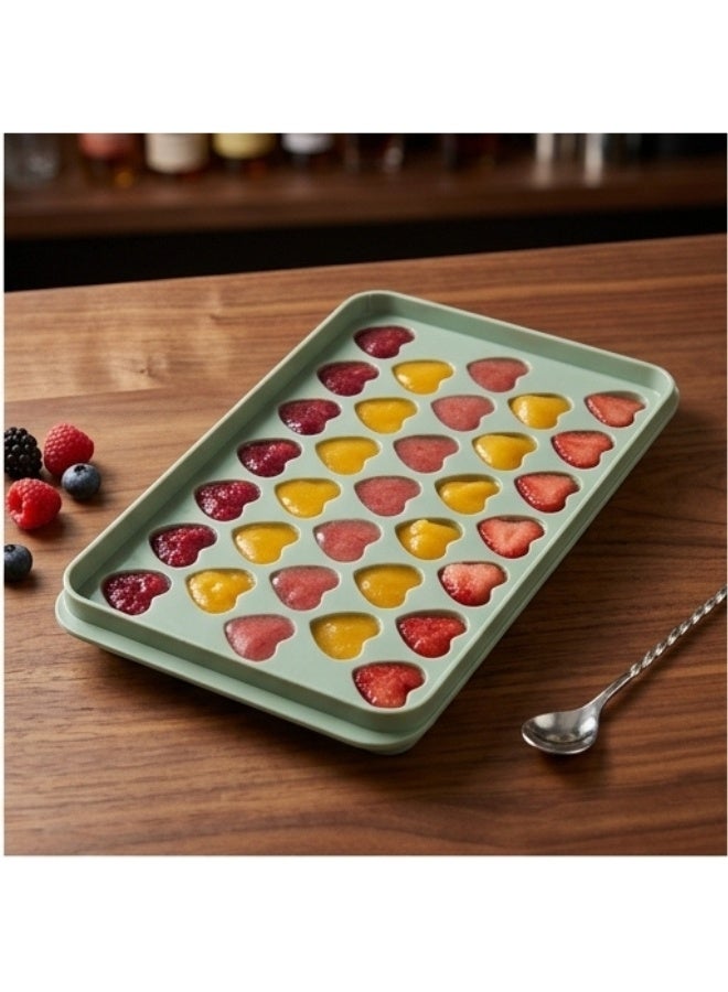 Ice Cube Tray and Chocolate Mold with 33 Heart Cavities - Image 4
