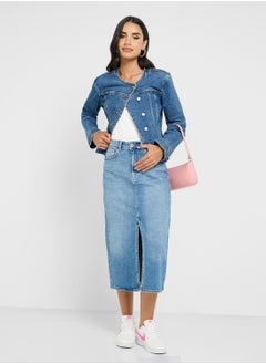 ONLY Front Slit Midi Skirt  - Image 1