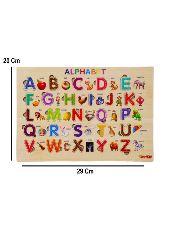 بارتيت ألغاز أبجدية خشبية من بارتيت للأطفال الصغار حتى سن 5 سنوات، ألغاز تعلم الحروف الأبجدية بأشكالها الكبيرة مع لوحة ألغاز ومكعبات حروف، ألعاب تعليمية لمرحلة ما قبل المدرسة للبنات والأولاد - Image 3