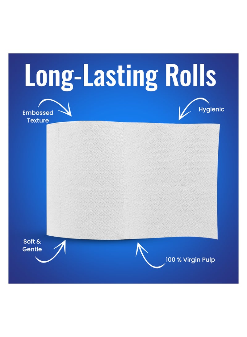 سوفت آند هايجينك مناديل سوفت آند هايچينيك فريش ماكسي رول – 900 غرام، منقوشة | عبوة من 6 قطع | مناشف ورقية للمطبخ، معقمة بدرجة أعلى، مناديل ورقية عالية الجودة - Image 3