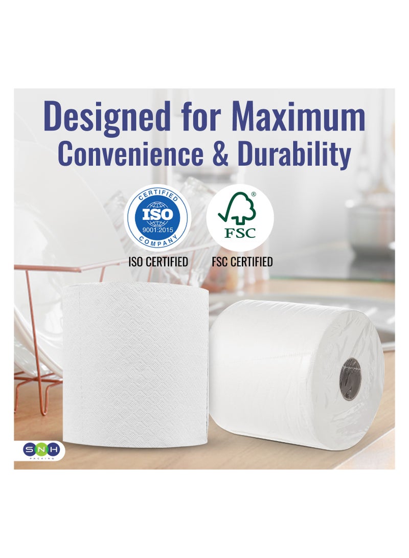 سوفت آند هايجينك مناديل سوفت آند هايچينيك فريش ماكسي رول – 900 غرام، منقوشة | عبوة من 6 قطع | مناشف ورقية للمطبخ، معقمة بدرجة أعلى، مناديل ورقية عالية الجودة - Image 4