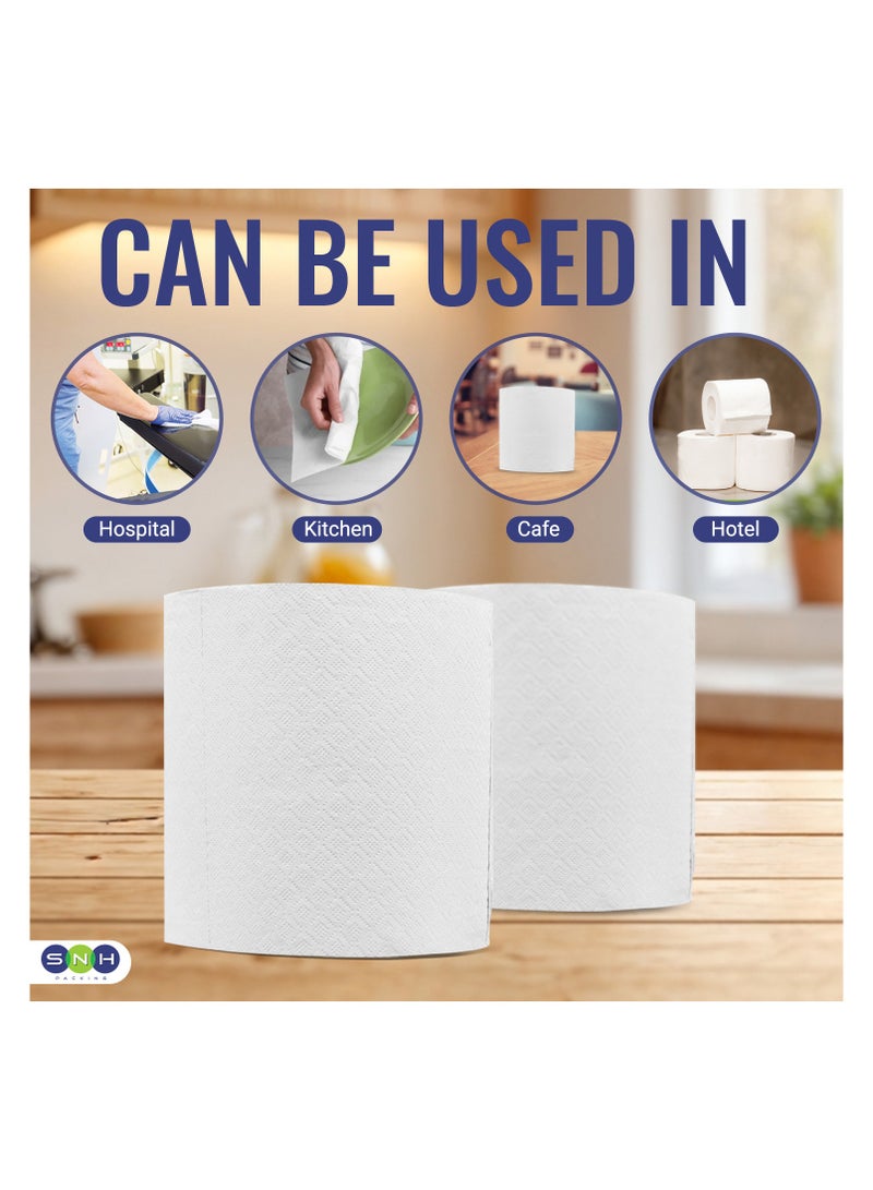 سوفت آند هايجينك مناديل سوفت آند هايچينيك فريش ماكسي رول – 900 غرام، منقوشة | عبوة من 6 قطع | مناشف ورقية للمطبخ، معقمة بدرجة أعلى، مناديل ورقية عالية الجودة - Image 5