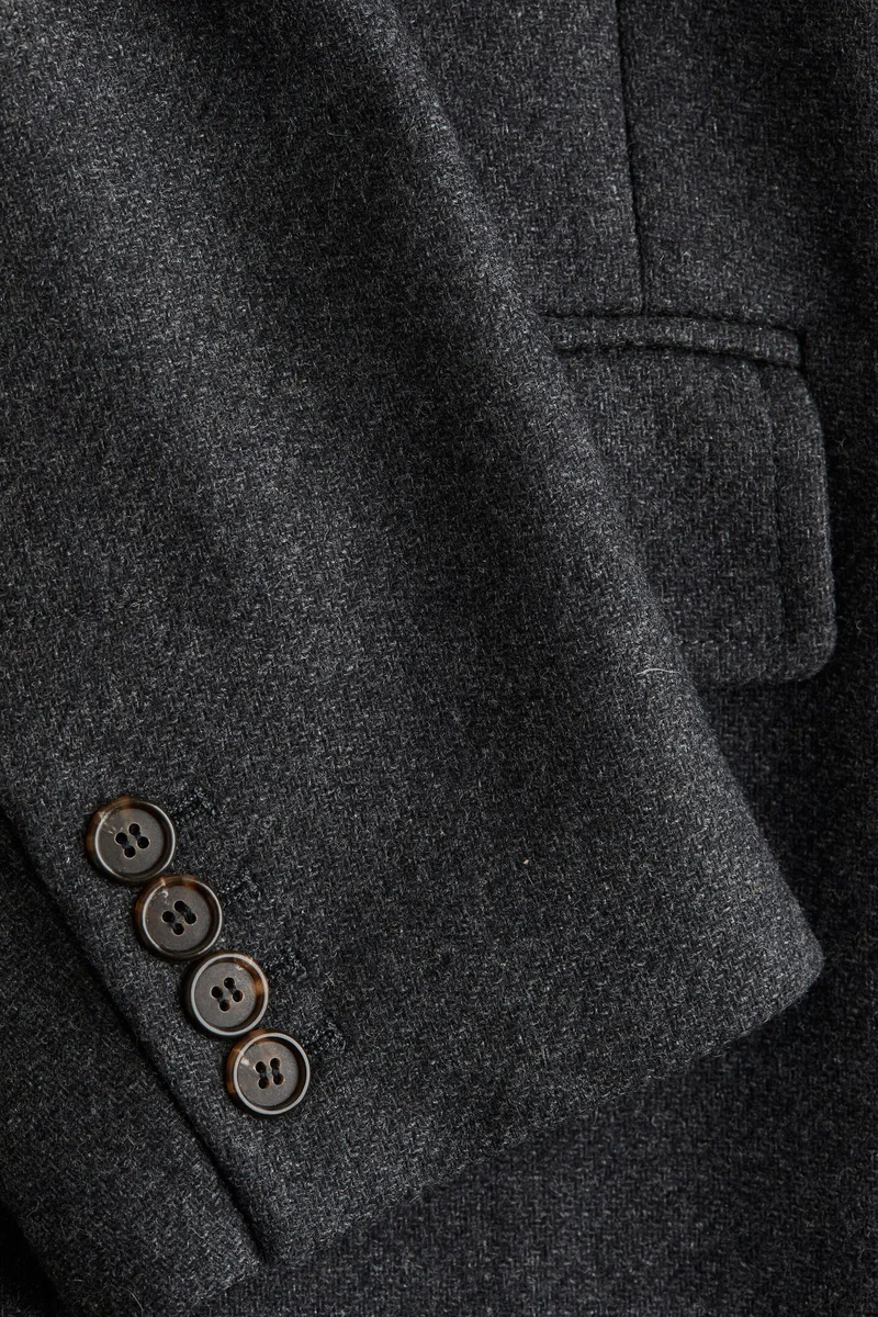 اتش اند ام معطف من مزيج الصوف