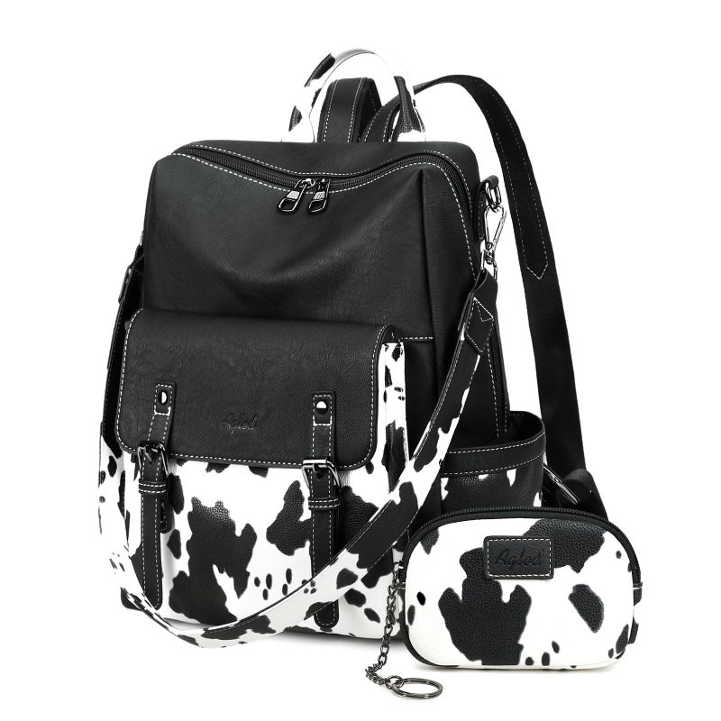 AGLOD Backpack Purse for Women PU Leather Back Packs Designer Ladies Shoulder Bag Fashion Faux Work Travel Handbags - Image 1