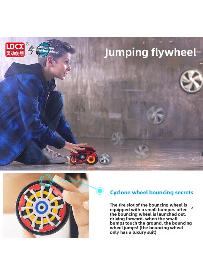 Smart Magic Spinning Wheel Fancy Competitive Gyro Automatic Swing Double Parent-child Interactive Children's Toy Men-Color:TL0902 Cang Yan Male Lion - Image 4