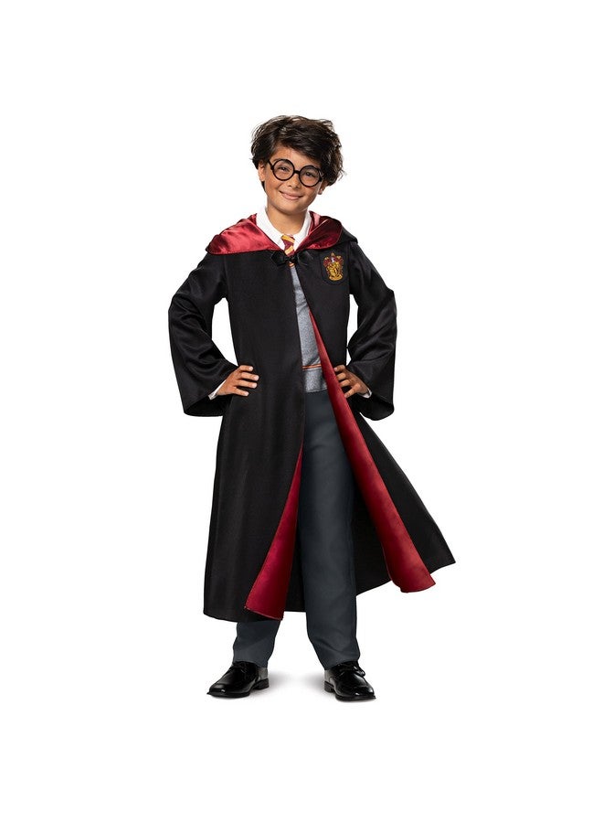 Disguise Harry Potter Costume Kids Deluxe Hooded Robe and Jumpsuit, Children Size Small (4-6), 107529L Black & Red - Image 1