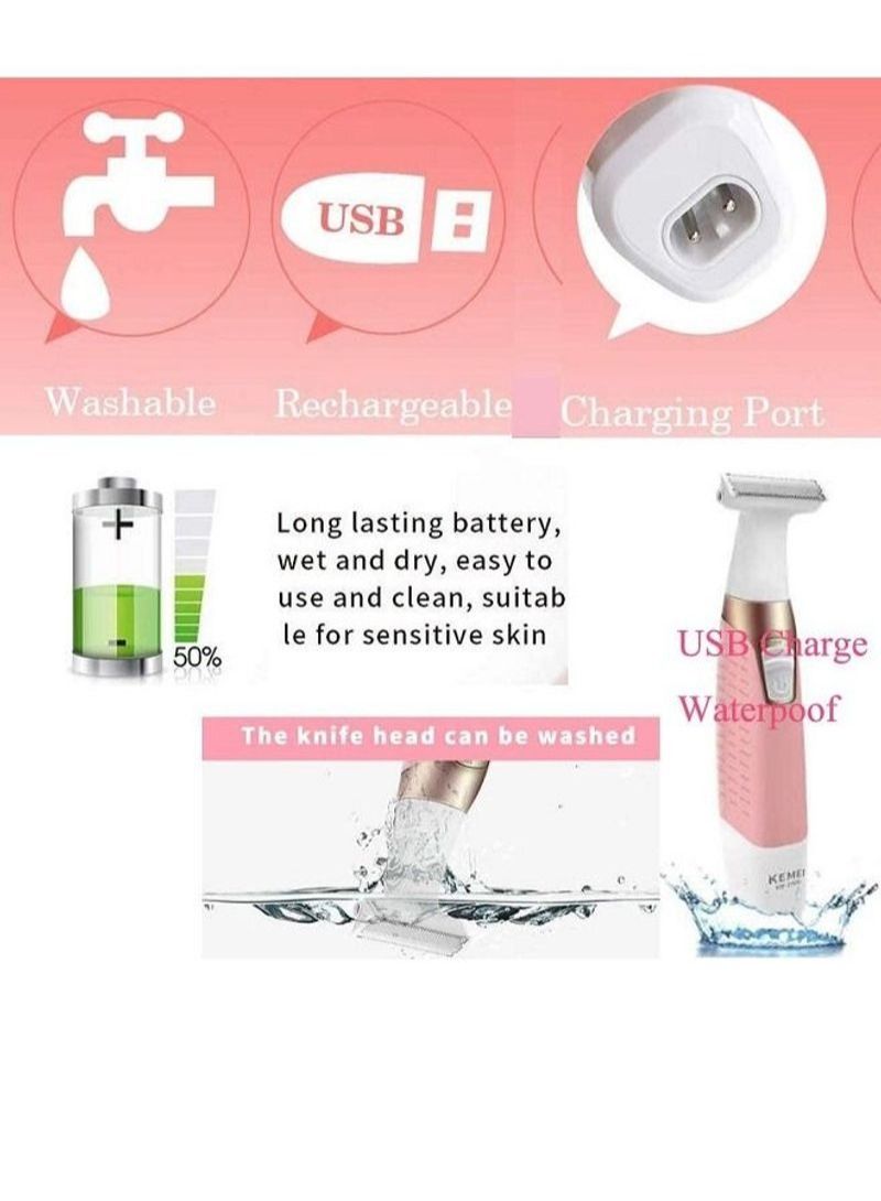 نيبمينينت تسوق  وElectric Shaver Trimmer for Women Full Body USB Rechargeable أونلاين في الإمارات - Image 3