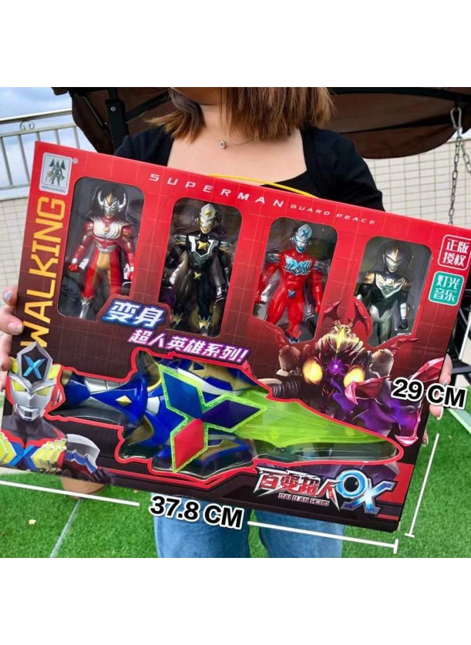 Genuine Variables Superman Ott Set Super Large Boxed Boys Children's Toys Action Figure Handset-Color:Default  - Image 1