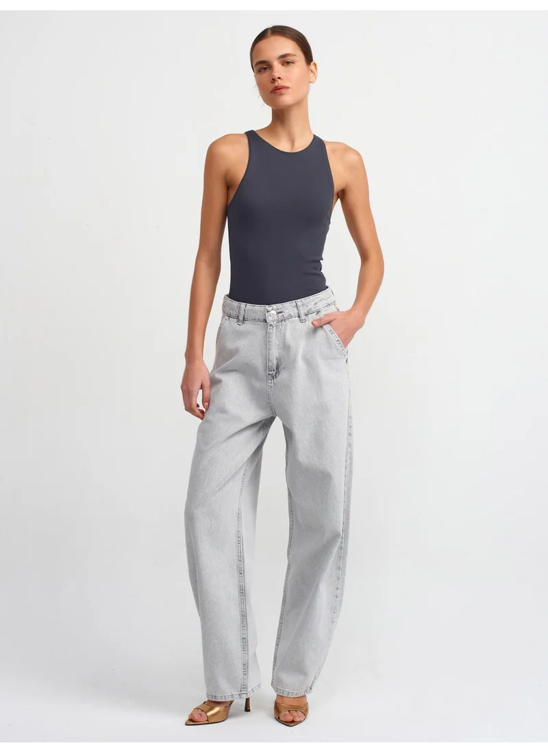 ديلفين 3694 Halter Collar T-Shirt-Anthracite