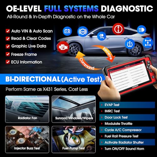 LAUNCH X431 CRP919E Elite OBD2 Scanner, 2024 Bidirectional Scan Tool as CRP919EBT, CANFD & DoIP, ECU Coding, 35+ Service, All System Diagnosis, FCA Autoauth, BST360 & TPMS, Crank Relearn,2 Year Update - Image 5