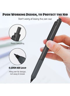Excefore 10 PCS Inkless Eternal Mechanical Pencil Set, Tree-Friendly Durable Mechanical Pencils 0.5, Everlasting Pencil for Kids & Adult Writing, Sketch, Drawing (Black and White)  - Image 2