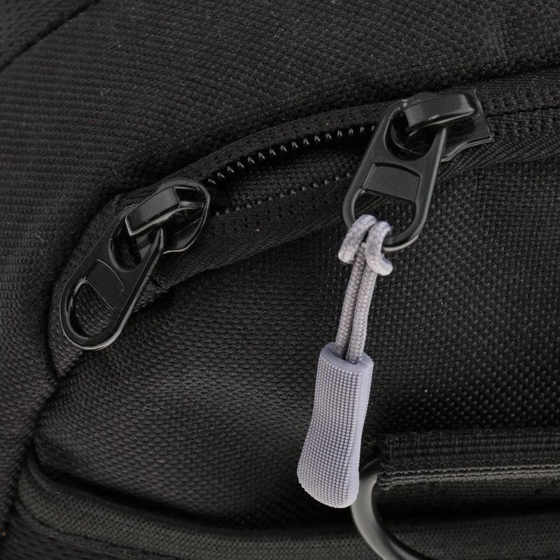 klarako 10Pcs Zip Tags Elastic Cord Pulls Zipper Extension Zip Slider Replacement for Garment, Sportswear,Outdoor Camping Backpack, Bags, Grey - Image 3