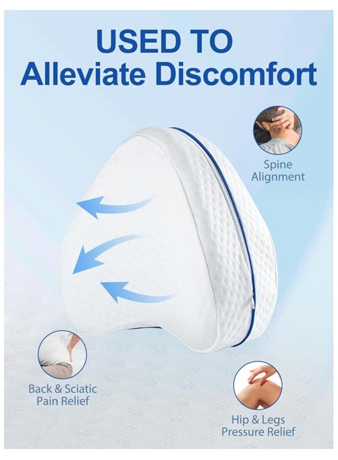 Foam Leg and Knee Support Pillow - For Sciatica, Back, Hip, Knee and Joint Pain Relief  - Image 3