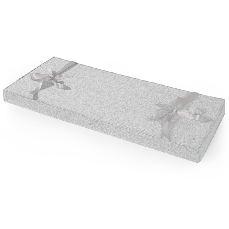 ROFIELTY Bench Cushion 31 inch Durable Bench Cushions for Indoor Furniture NonSlip Window Seat Cushions Indoor Personalized Custom Bench Cushion 31x11x2inchLight Gray
