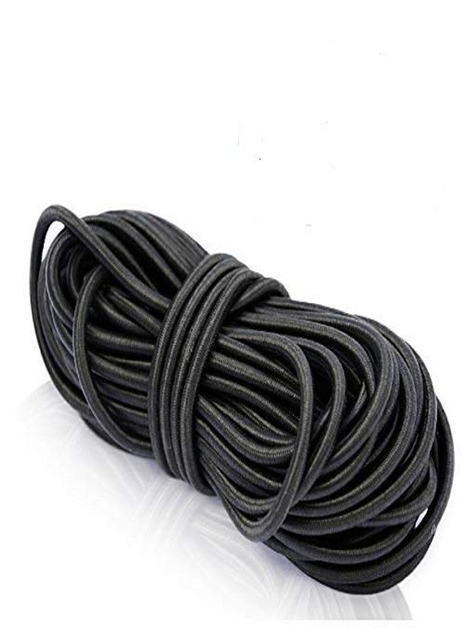 Aakriti 2mm Elastic Cord for ric Face Mask Elastic for Ear/Head Loop Rope Stretch String for High Fashion Boutique Craft Project Bracelet String Trim for Crafting Hanging Mask Making (Black, 40 Meter) - Image 1