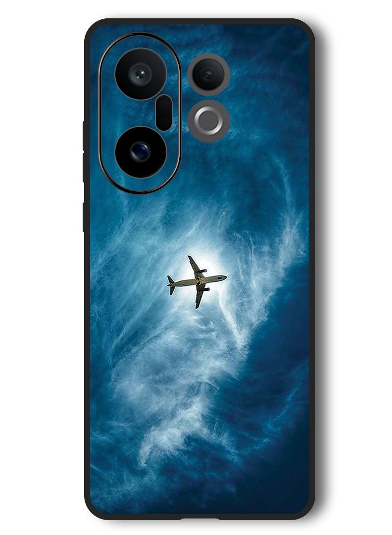 Theodor Case Compatible with Vivo X200 FE 6.31 Inch Protection Shockproof Bumper Cover Plane In The Sky - Image 1