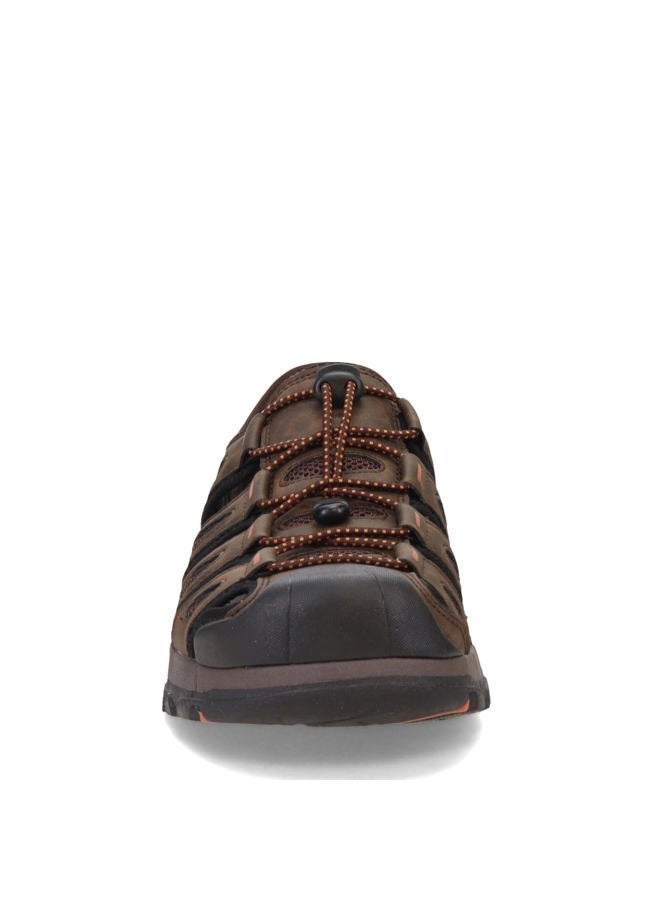 SKECHERS USA Men's Men's Tresmen-Norvick Fisherman Sandal Chocolate, 45 EU - Image 3