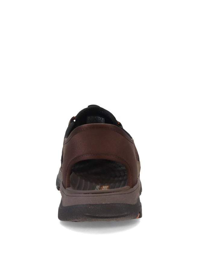 SKECHERS USA Men's Men's Tresmen-Norvick Fisherman Sandal Chocolate, 45 EU - Image 5