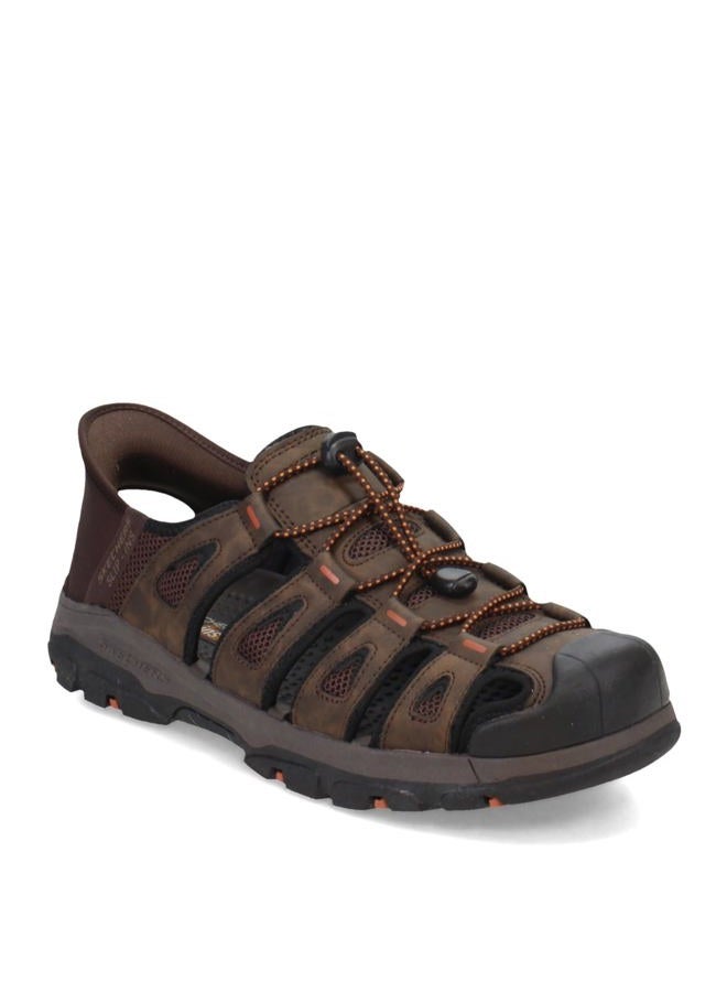 SKECHERS USA Men's Men's Tresmen-Norvick Fisherman Sandal Chocolate, 45 EU - Image 1