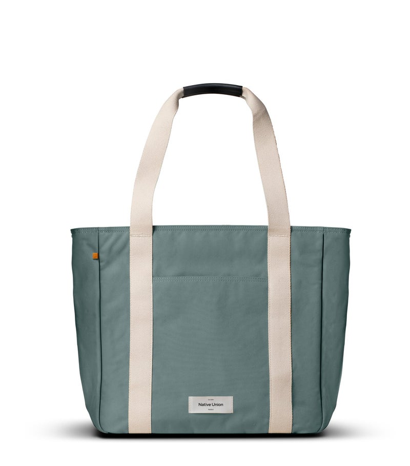 Native Union W.F.A. Tote Bag Pro 16L| Carry-All Tote Bag, LightWeight Spacious w/ Interior Pockets, Made from Recycled Materials, Padded Laptop Sleeve for 16" Laptop, Water Resistant - Green - Image 1
