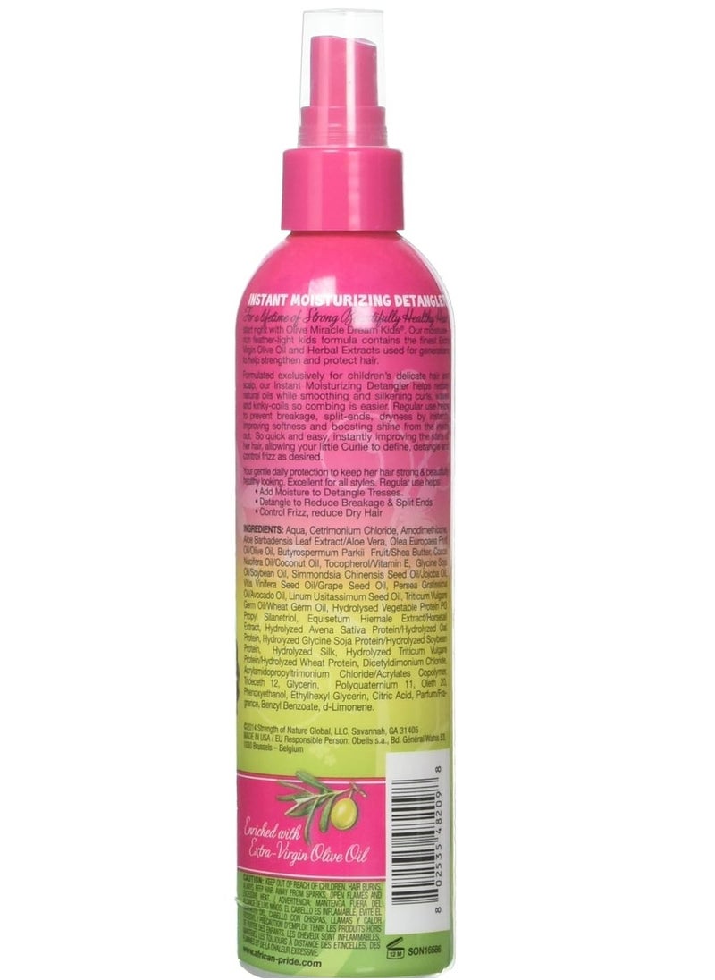 African Pride African Pride Dream Kids Olive Miracle Instant Moisture Detangler, Restores Natural Coils & Curls, Adds Moisture & Controls Frizz, 8 Oz  - Image 2