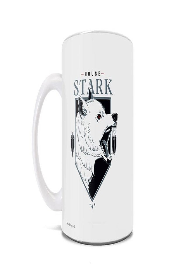 Trend Setters Game of Thrones – Stark Direwolf Grey – One 11 oz Ceramic Coffee Mug – Officially Licensed Merchandise - Perfect for Gifting or Collecting WMUG1431 - Image 1