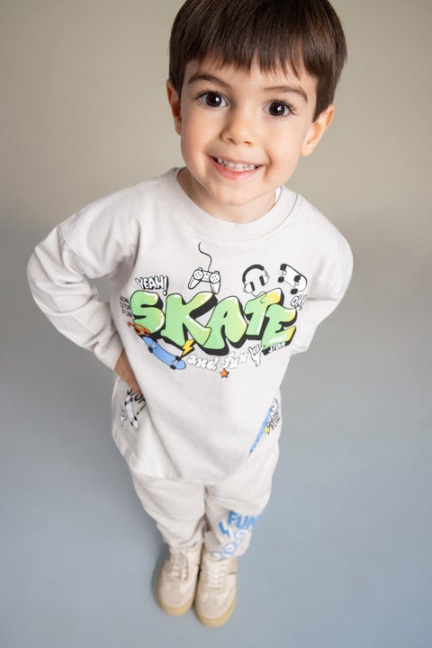 Grey BabyBoy Baby Boy Regular Fit Long Sleeve T-Shirt Casual