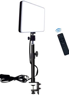 DImotliyor LED Desk Bi-Color Video Light, Key Light with C-Clamp Stand, 2700K-5700K Dimmable, Wireless Remote, Studio Photography Lighting  - Image 1