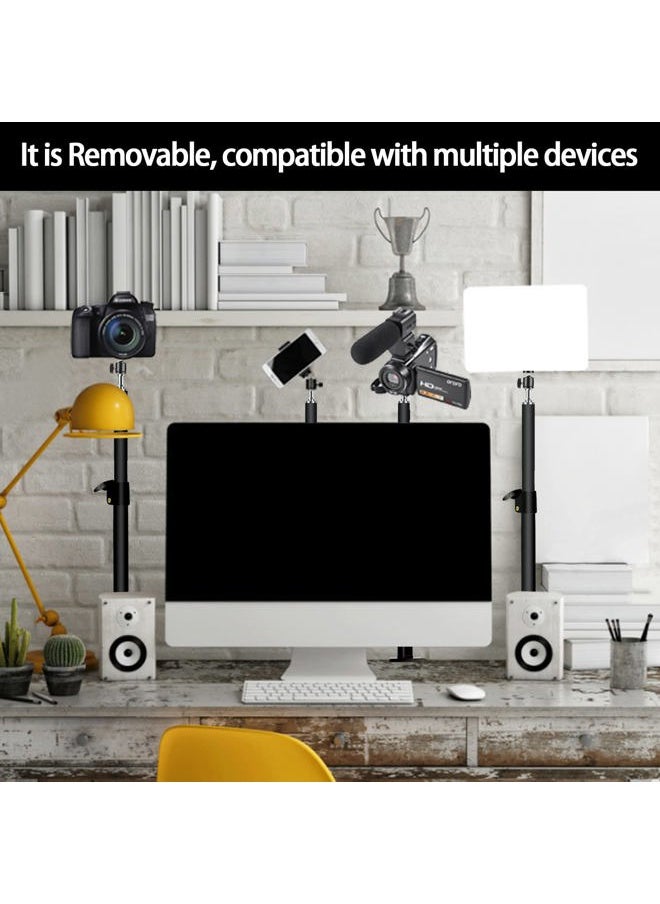 DImotliyor - LED Desk Bi-Color Video Light, Key Light with C-Clamp Stand, 2700K-5700K Dimmable, Wireless Remote, Studio Photography Lighting - Image 1