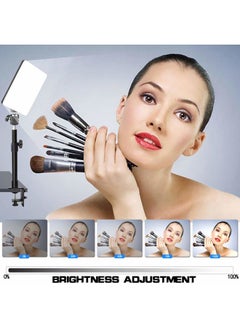 DImotliyor LED Desk Bi-Color Video Light, Key Light with C-Clamp Stand, 2700K-5700K Dimmable, Wireless Remote, Studio Photography Lighting  - Image 3