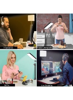 DImotliyor LED Desk Bi-Color Video Light, Key Light with C-Clamp Stand, 2700K-5700K Dimmable, Wireless Remote, Studio Photography Lighting  - Image 5