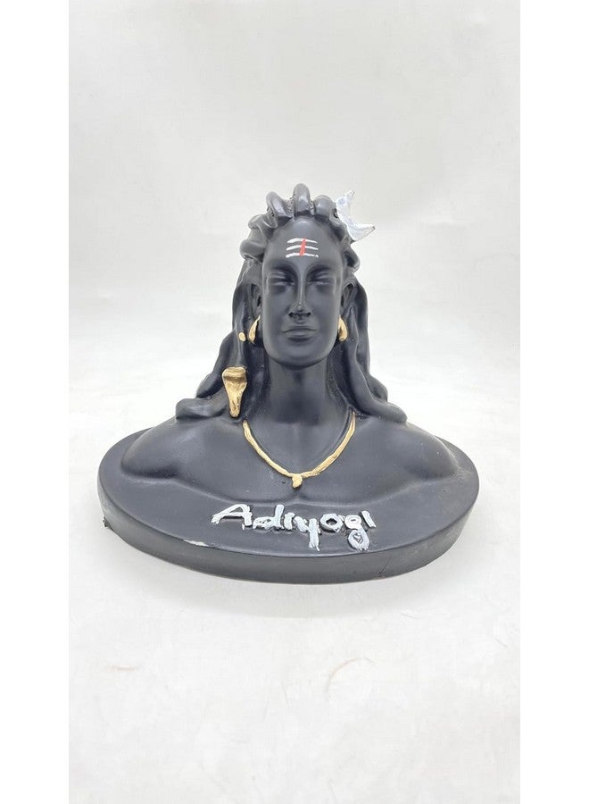 Polyresin Adiyogi Shiva Statue - 4-Inch Self-Adhesive Idol for Home, Car Dashboard, Pooja Room, and Office Decor by UK Survey INST - Image 2