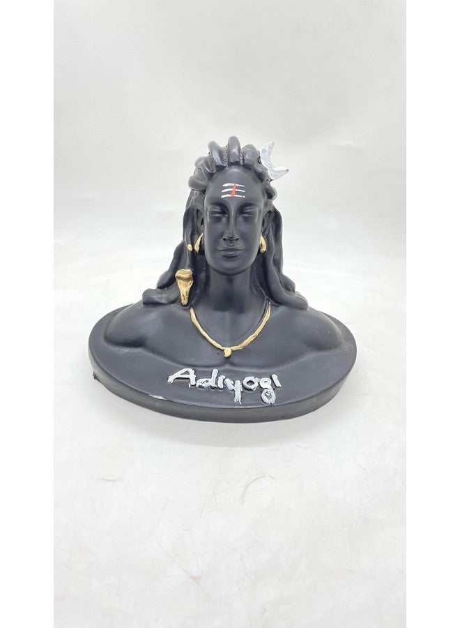 Polyresin Adiyogi Shiva Statue - 4-Inch Self-Adhesive Idol for Home, Car Dashboard, Pooja Room, and Office Decor by UK Survey INST - Image 5